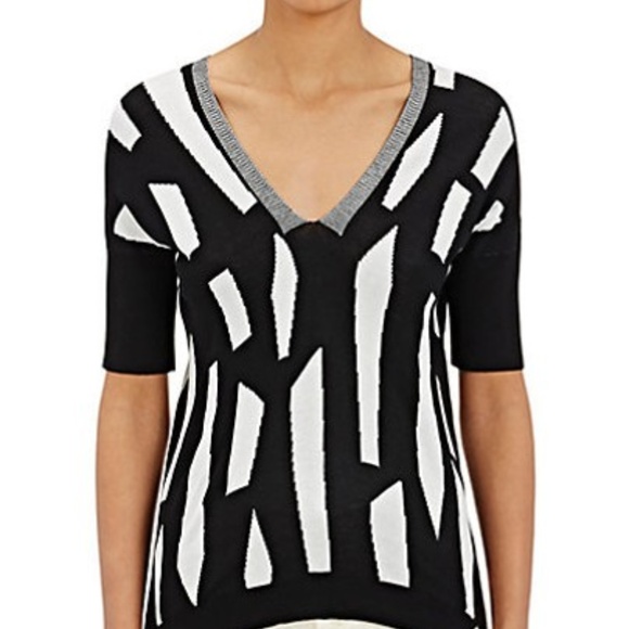 NWT Zero + Cornejo Lla Rib Knit Contrast Sweater